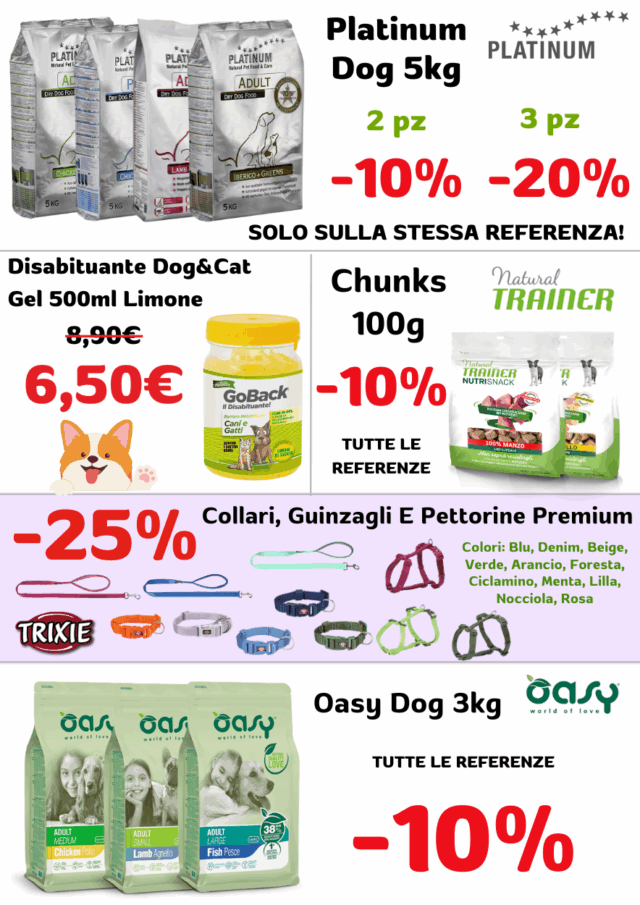 Volantino Fidomania OTTOBRE 2025 su cibo e accessori per animeli domestici.