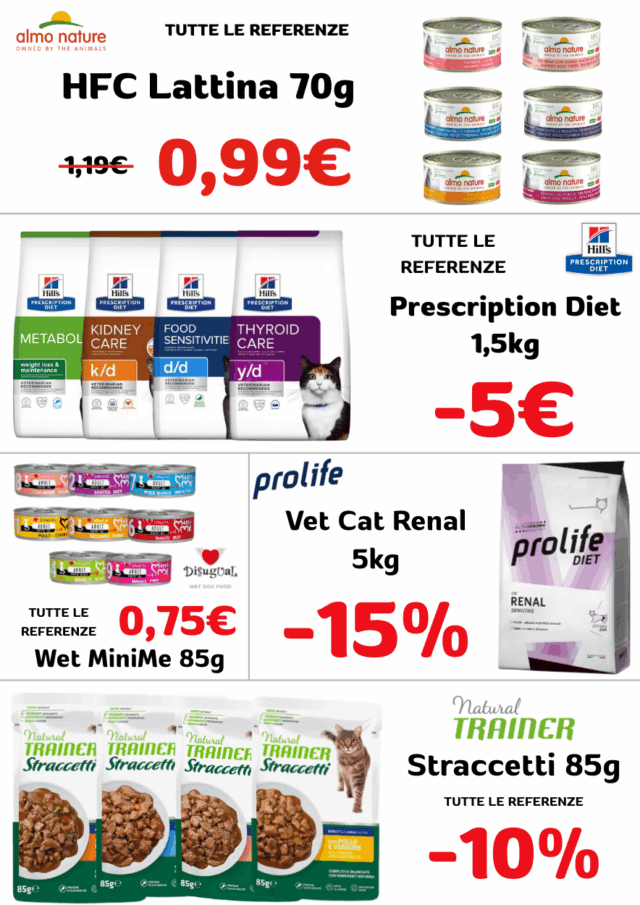 Volantino Fidomania OTTOBRE 2025 su cibo e accessori per animeli domestici.