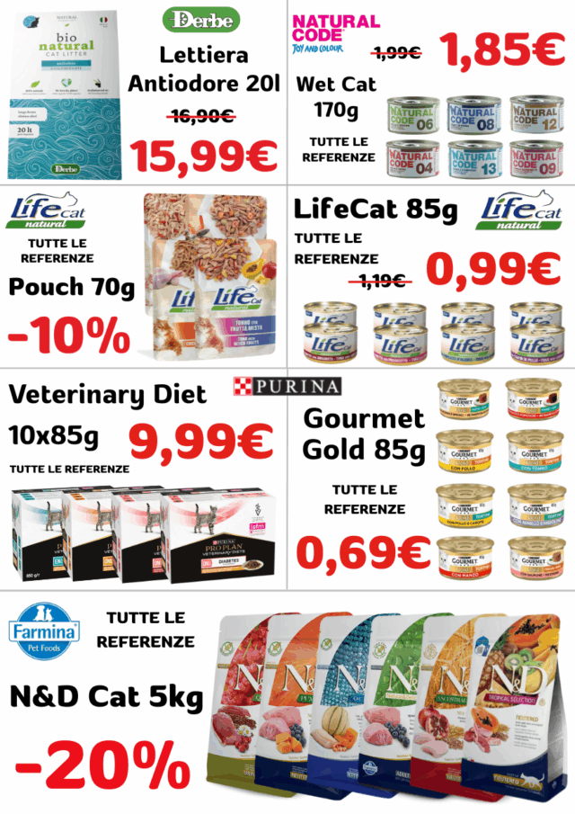 Volantino Fidomania OTTOBRE 2025 su cibo e accessori per animeli domestici.